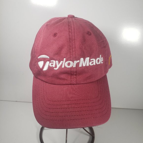 Taylor Made R7 Maroon Embroidered Strap Back Adjustable Dad Style Hat Cap - Picture 1 of 6